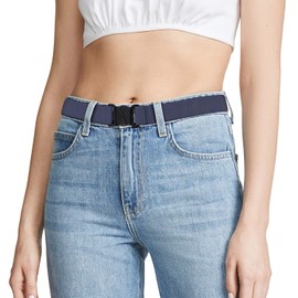 JASGOOD - Cinturón invisible para mujer, elástico, ajustable, no se muestra, Azul, Suit for US size 14+