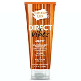 Tinte semipermanente para el cabello Direct Vibes, cobre, tono vibrante y duradero, sin amoníaco, vegano, sin sulfatos, sin parabenos, 8 fl oz