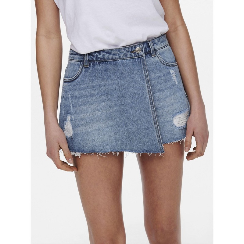 ONLY Female Rock Onltexas Skirt, Light blue (light blue denim)