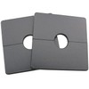 Wall Split Flange JianLing 2pcs Black Plastic Square Escutcheon Plates