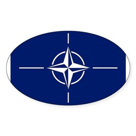CafePress Flag of NATO Sticker Oval Car Bumper Sticker