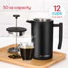Belwares French Press Coffee Maker 50 OZ - Large Insulated