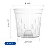 TRUEDAYS Orchid Pot - 4 Pack 4 Inch Clear Plastic
