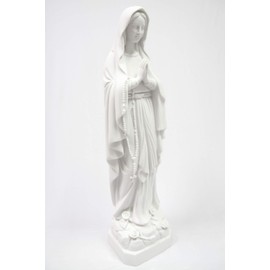 Vittoria Collection 27 Inch Our Lady of Lourdes Statue Made in Italy Indoor Outdoor Garden