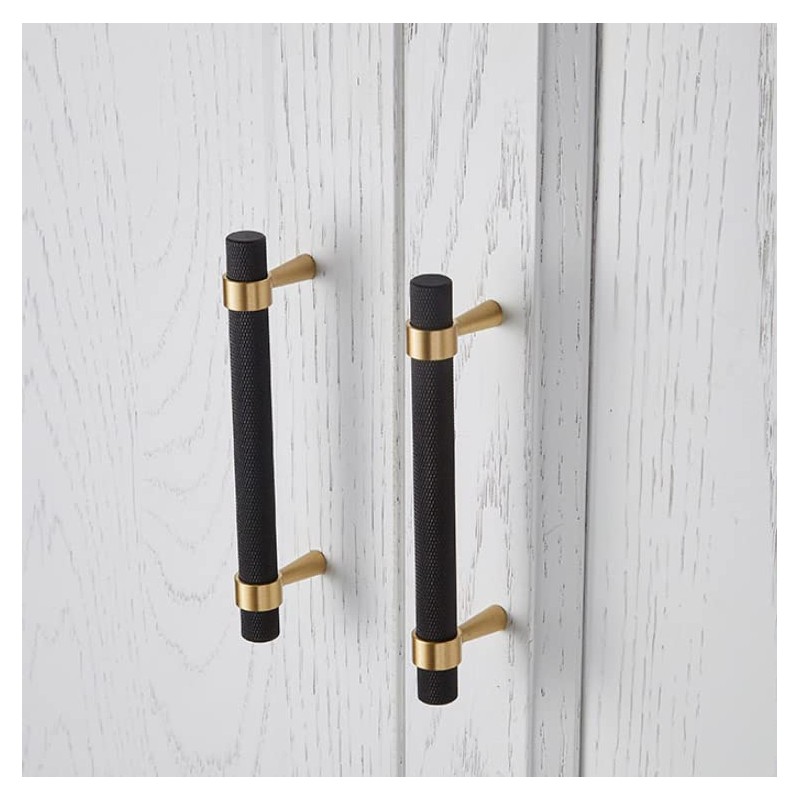 BWRMHME Set of 2 Solid Brass Cabinet Pulls 6.3 Inch