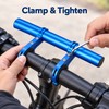 Bicycle Handlebar Extender Bracket Aluminum Alloy Accessory Mount Bar for