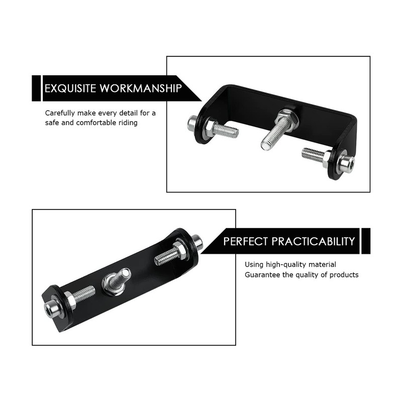 SCSpecial Bike Rear Rack Mount Adapter (Black)
