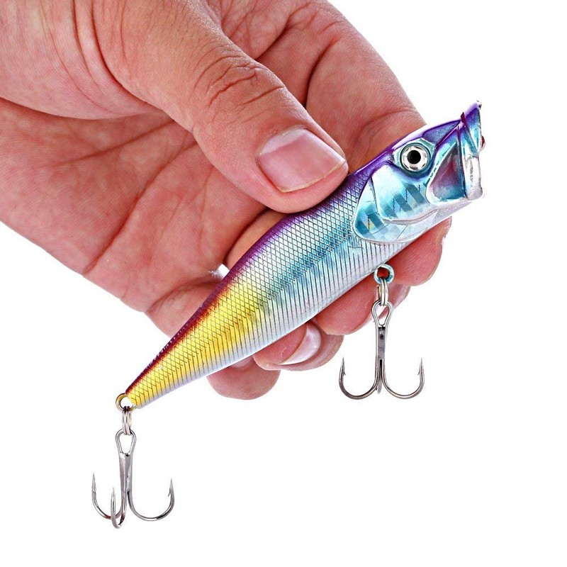 Sougayilang 10pcs Hard Plastic Floating Fishing Lures for Saltwater Freshwater