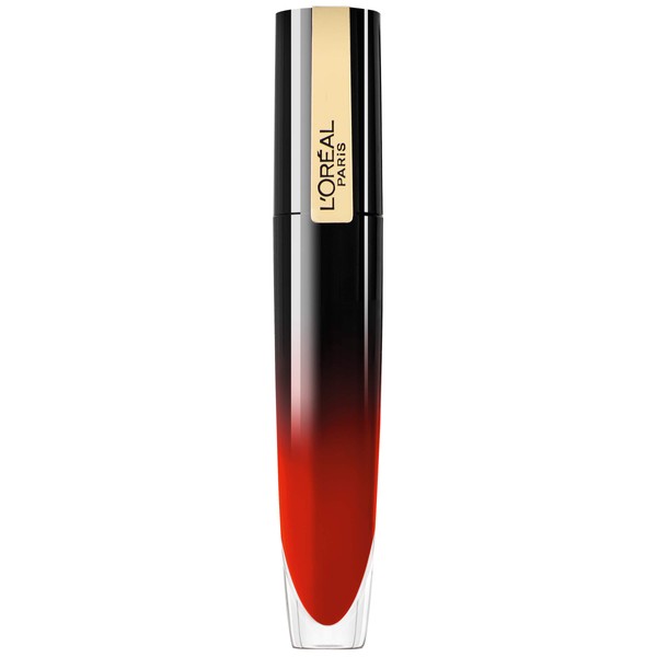 L'Oreal Paris Makeup Brilliant Signature - Tinte brillante para labios, acabado brillante de alto impacto, con una sensación ligera, Be Brilliant, 0.2 onzas líquidas