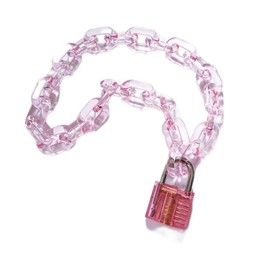 aamono Light Blue Subcal Padlock Necklace Subculture Mines Mine Accessories, Acrylic
