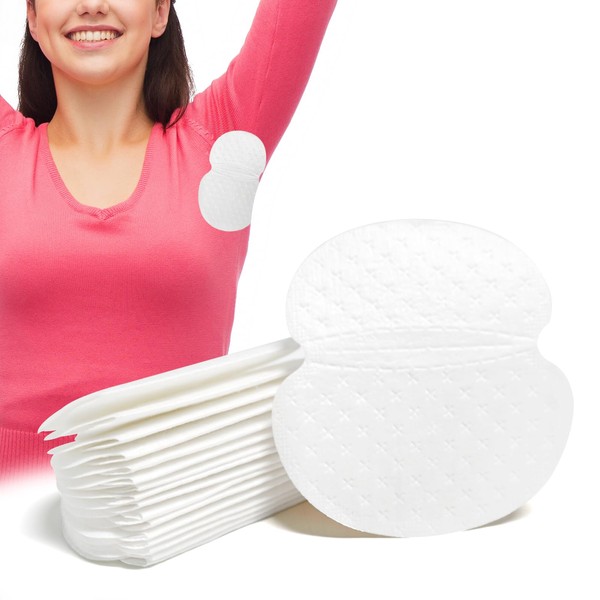 100pcs Underarm Sweat Pads, Armpit Perspiration Pads for Women and Men, Comfortable Unflavored, Ultrathin Invisible