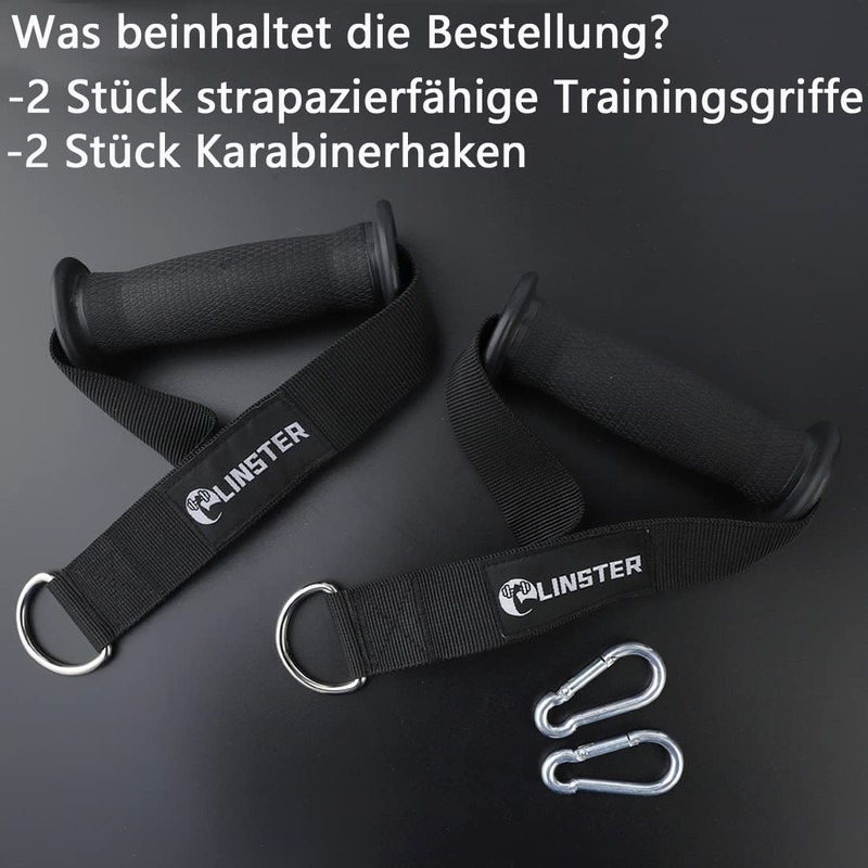 LINSTER Resistance Band Handle Heavy Duty Gym Handle Cable Machine