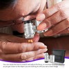 Mini Microscope for Jewellers 60X LED Microscope Pocket Microscope Magnifier