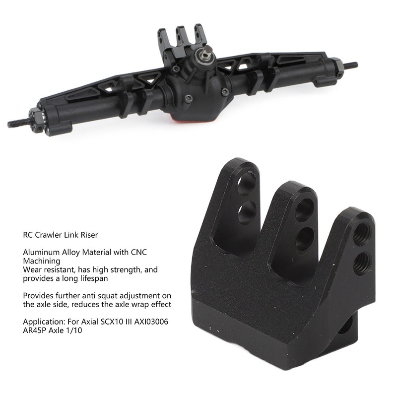 Rear Upper Link Riser Mount CNC Aluminum Alloy Improved Suspension