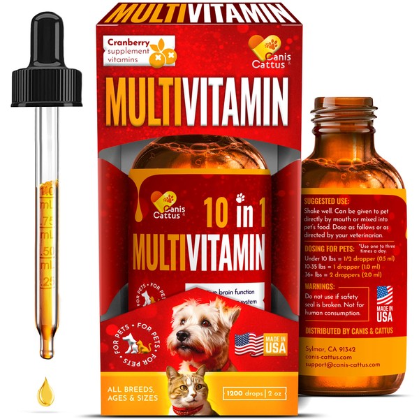 Liquid Multivitamin for Dogs & Puppies | Multivitamin for Cats