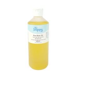 The Soapery Rice Bran Oil Refined 500ml - 100% Pure and Natural - Carrier Oil for Massage and Skin Care
