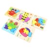 5pcs Baby Jigsaw Puzzles Animal Shaped Colorful Printing Educational Hands