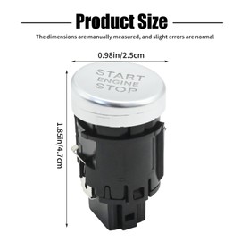 Hoypeyfiy 4G1905217A Start Stop Switch Push Button Engine Ignition Replacement for A6 A7 Quattro S6 S7 RS7 2012-2018