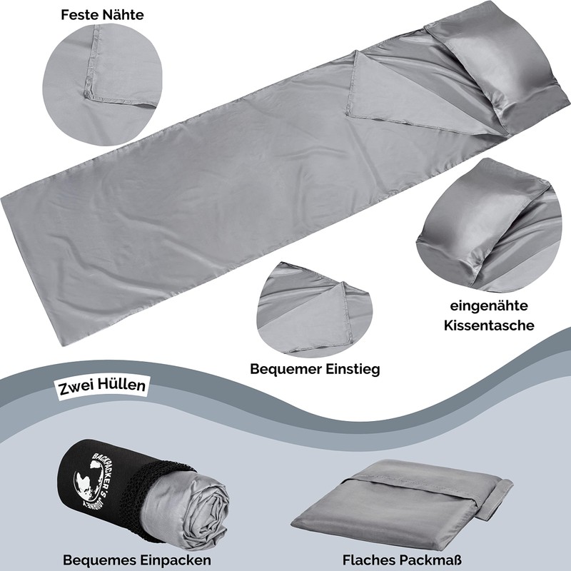 Backpacker's Journey Ultra Small and Ultralight (155 g) Travel Sleeping