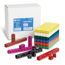 Learning Resources Snap Cubes, Set of 500 Cubes, Ages 5+, Educational Counting Toy,Back to School Supplies,Teacher Supplies for Classroom