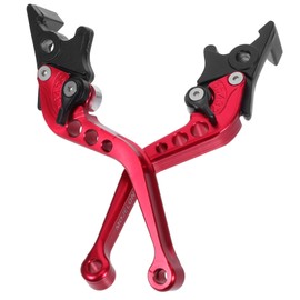 GANAZONO 1 Pair Motorcycle Handle Brake Lever for Bicycle Road Bike Brake Handle Electric Bike Brake Lever Motorcycle Brake Handle Lever Motorcycle Brake Lever Bicycle Brake Lever Alloy Red