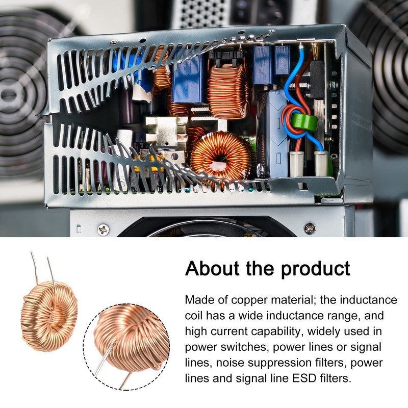 Rebower Troid Core Inductance Common Mode Coil Copper Wire DIY