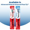 Colgate 360 Advanced Floss-Tip Bristles Toothbrush, Medium Toothbrush, 1 Pack