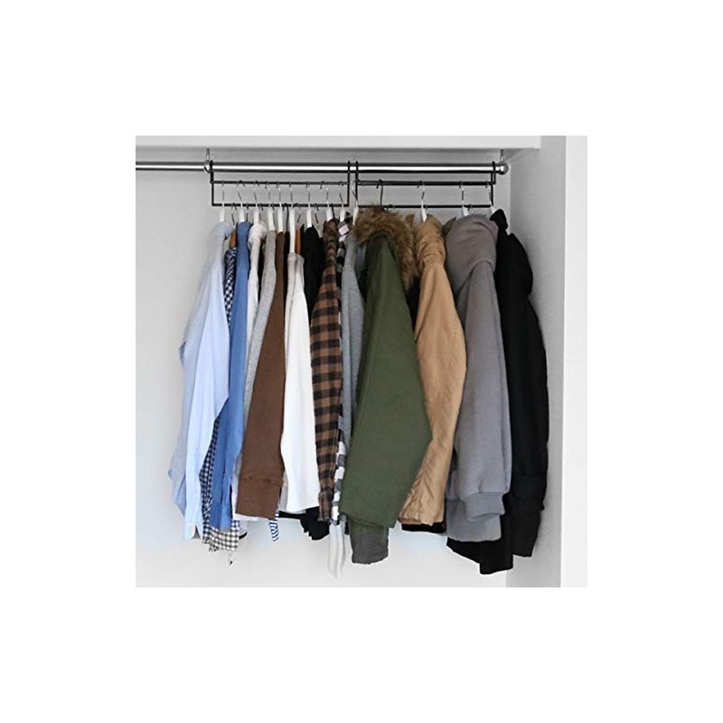 Hangers, Clothes Storage Up Hangers, Set of 2 (Brown)