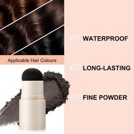 Boobeen Hairline Powder Stick, Hair Root Touch Up, Waterproof Hair Shadow Contour Stick, Women & Men Hair Toppers for Thinning Hair