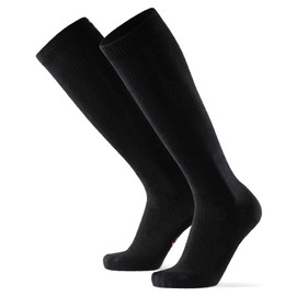 Danish Endurance Ecological Shaded Compression Stockings Organic Cotton Women & Men, Running, Sports, Fly, Travel, Pregnancy, Black, Grey, Red, Blue, Purple, black