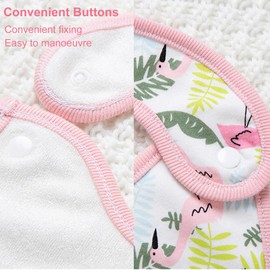 Oaygat 6 Packs Baby Bandana Dribble Bibs Cotton Soft and Absorbent Baby Drool Newborn Bibs with Adjustable Snaps Infant Breathable Feeding Teething Droolers for Unisex Girl Boy Toddlers 0-24 Months