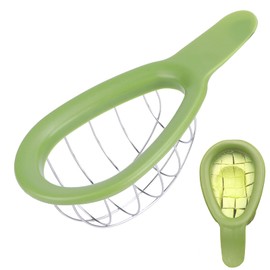 Avocado Cuber Tool, Stainless Steel Avocado Slicer Cutter Salad Tools Kitchen Gadget