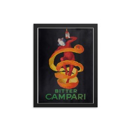 Vintage Poster - Bitter Campari 0339 - Enhanced Matte Paper Framed Poster (12x16) - Black Frame