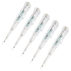 Voltage Tester, 5 Pcs Electrical Tester Pen Circuit Tester Tool with Bright LED Light, 70 to 250V Inductive Voltage Detector Pen with Pen Clip Design