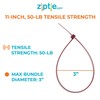 11-inch Plenum Multi-Purpose Cable Tie, 50-lb Tensile Strength, UL 21S