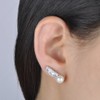 Unendlich U Fashionable Women's Stud Earrings 925 Sterling Silver Cubic