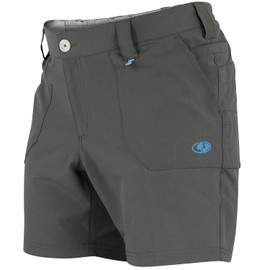 Mossy Oak Women's All Outdoor Flex Short, Charcoal, Large