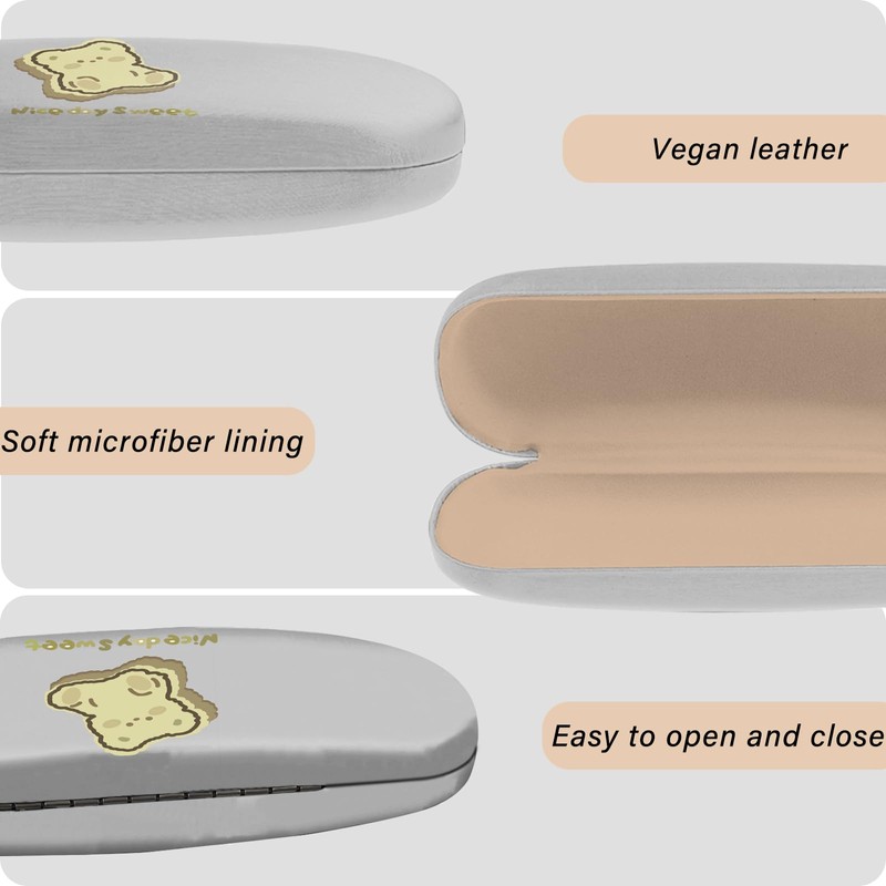 BHAHB Hard Case Glasses Case, Scratch-Resistant Sunglasses Glasses Cute Hard