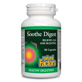 Natural Factors - Soothe Digest, 90 Capsules - Relieves gas and bloating