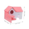 Hohopeti Colorful Little House Nest Guinea Pig Hideout Hamster Living