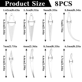 8PCS Interlocking Tool for Locs,Sisterlock Retighten Tool,8 Styles Loc Tools for Interlocking,Sisterlock Crochet Needle Set for Hair Repair Dreadlock Tightening