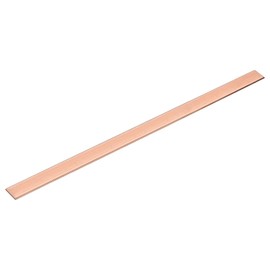 uxcell Copper Flat Bar, 0.08" Thickness x 0.98" Width x 15.75" Length Copper Bus Bar Stock Plate Mill for Electrical (2mm x 25mm x 400mm)