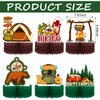 6 Pieces Happy Camping Honeycomb Centerpieces Camping Adventure Bears Sign