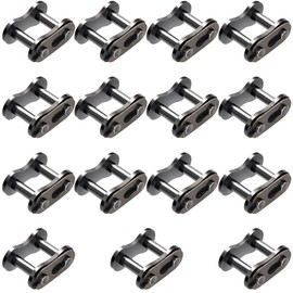 HINZIC 15Pcs #50 Roller Chain Connecting Links, Heavy Duty Steel Master Connector Link for Agricultural Machines, Motorcycles, Mini Bike