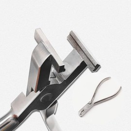 Dental Orthodontic Wire Step Forming Plier Dentist Lab Laboratory Instrument Tool Wire Bending Bend Forcep (1 Piece 0.75mm)