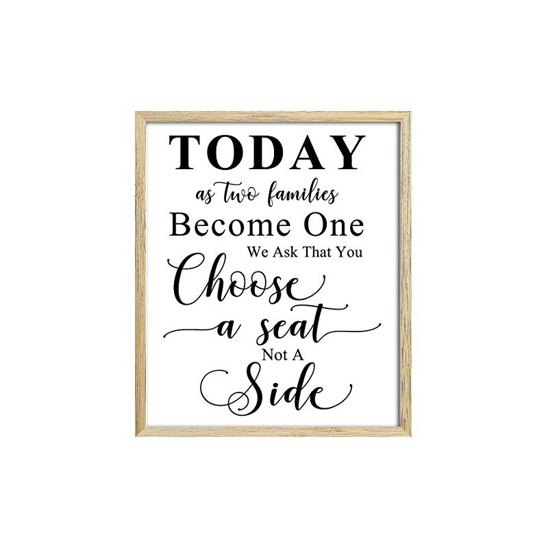 Darling Souvenir Choose A Seat Not A Side Wedding Party