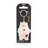 NICI Key Ring Dog White with Heart 5 cm