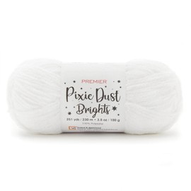 PREMIER YARNS Premier Pixie Dust Brights Yarn, 2096-06 White