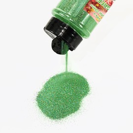Aslanka 140g Holographic Glitter Powder, Golden Green Glitter Powder, Glitter Powder Colourful Rainbow, Manicure, Epoxy Resin, Eyeshadow, Face, Crafts, DIY
