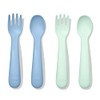 OXO Tot Plastic Fork and Spoon Set - Opal and